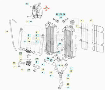 compare product Elettroventola Beta Xtrainer 250/300 2015/2025 RR 125 4T 2013/2025