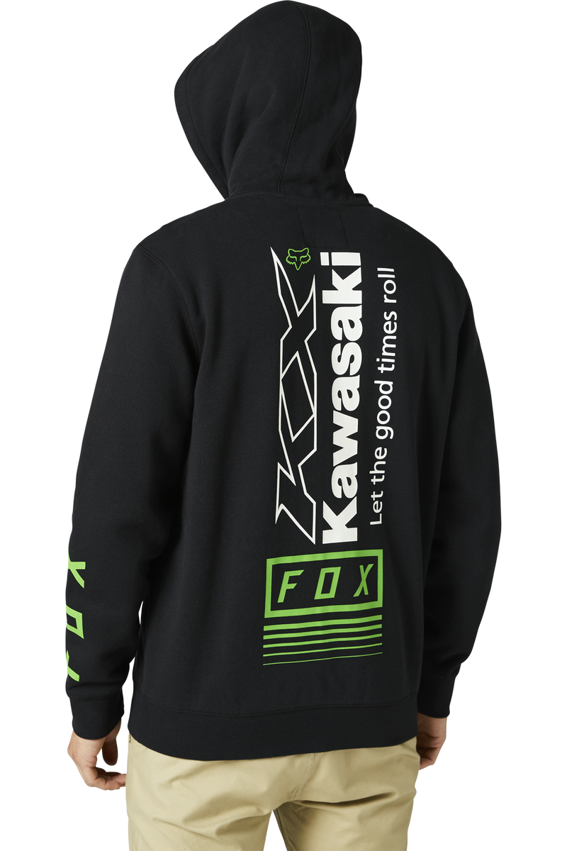 Felpa con Cappuccio e Cerniera Kawasaki Fox