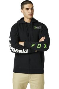 Felpa con Cappuccio e Cerniera Kawasaki Fox