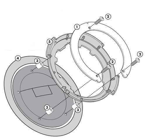 Flangia borsa tanklock Ducati Monster 1100 Evo 2011/2012 - Monster 696 / 796 / 1100 2008 /2014