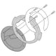 Flangia borsa tanklock Kawasaki Versys 1000 - Versys X 300 - Z 900