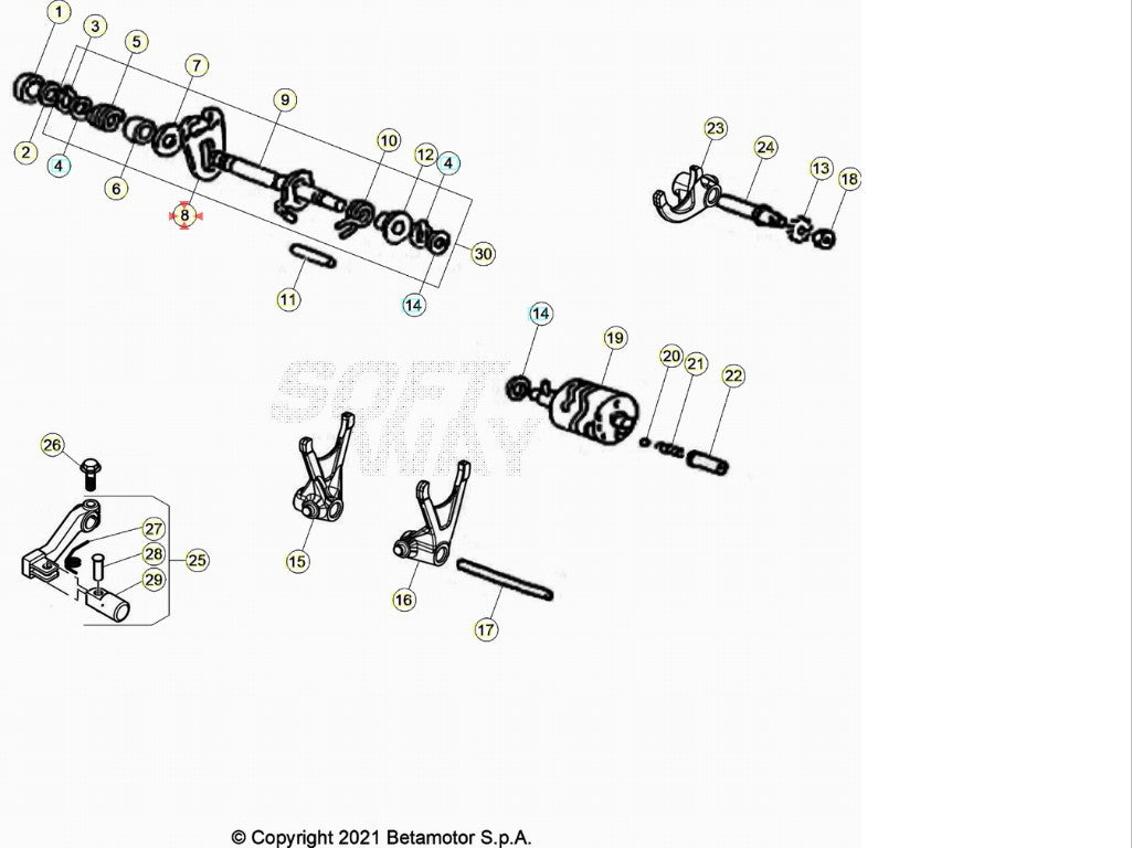 Forchetta Selettore Beta RR 50 2005-2021
