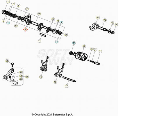 Forchetta Selettore Beta RR 50 2005-2021