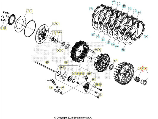 Gabbia A Rulli Campana Frizione Beta RR 2T (2013-2026) - RR 4T (2010-2026) - Xtrainer (2015-2026) OEM