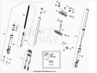 Ghiera regolazione forcella D37 Beta RR 50 Enduro/Motard Sport 2012-2020 RR 125 4T LC Enduro/Motard 2013-2020