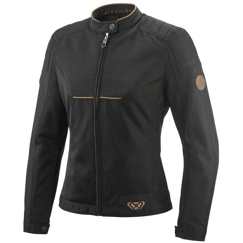 GIACCA MOTO DONNA IXON CORNET NERO/MARRONE