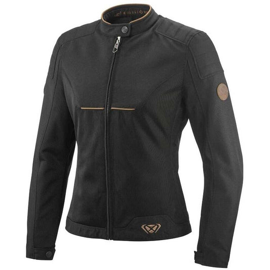 GIACCA MOTO DONNA IXON CORNET NERO/MARRONE