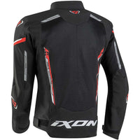 GIACCA MOTO ESTIVA STRIKER AIR IXON NERO/ROSSO/BIANCO
