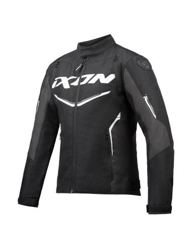 GIACCA MOTO IXON CORDOLO NERA/ANTRACITE/BIANCA