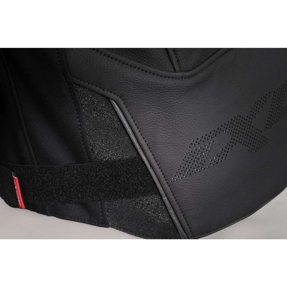 GIACCA IXON IN PELLE CEROS NERO/ANTRACITE