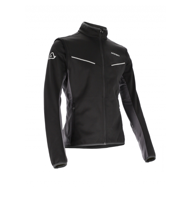 Giacca smanicabile softshell Track off-road Acerbis nero