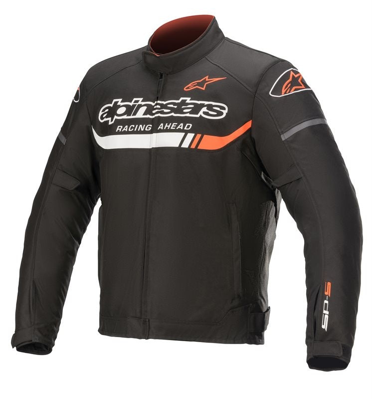 Giacca T-Sp S Ignition Waterproof nero bianco rosso fluo