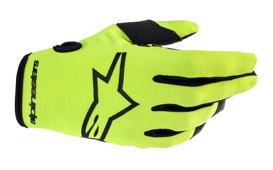 Guanti Cross Radar Giallo Fluo Nero Alpinestars