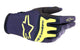 Guanti Cross Techstar blu navy oro Alpinestars