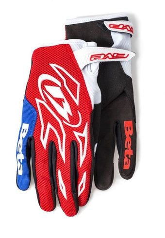 compare product Guanti Enduro Beta rosso/bianco/blu