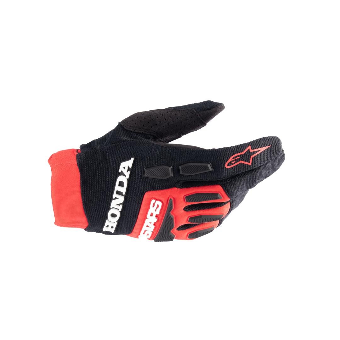 Guanti Honda Full Bore Rosso Nero Alpinestars