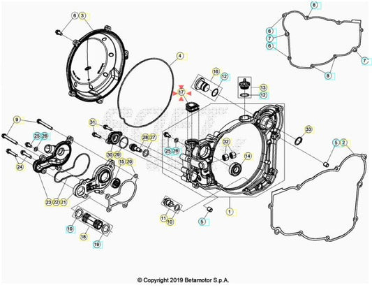 Guarnizione asta comando valvola Beta RR 125-200-250-300 2T 2013/2025 XTRAINER 250/300 2015-2025