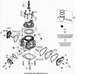 compare product Guarnizione candela Beta RR 2T 250-300 (2013 2023) Xtrainer (2015 2023) OEM 026100120000