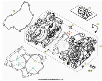 compare product Guarnizione carter centrale Beta RR 125-200 2T 2018/2024