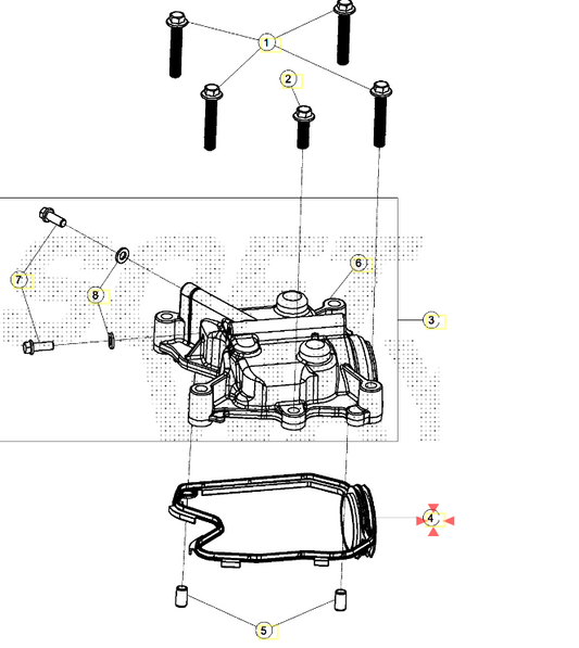 Guarnizione coperchio valvole Beta RR 125 4T T (2023-2025) OEM 051110060000