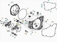 Guarnizione Pompa Acqua RR 250 / 300 2T (2013-2027) - Xtrainer 2T (2015-2026) - RX 2T (2023-2026) OEM 026010350000
