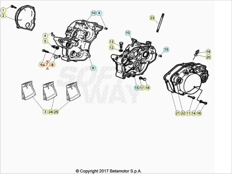 Guarnizione spia folle Beta RR 50 Enduro/Motard 2005-2020