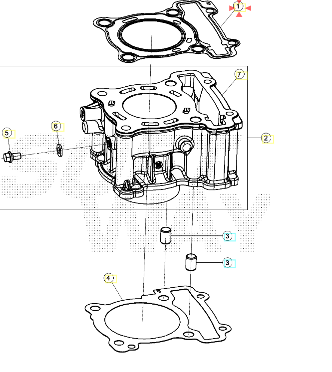 Guarnizione Testa Beta RR 125 4T T (2023-2025) OEM 051110110000
