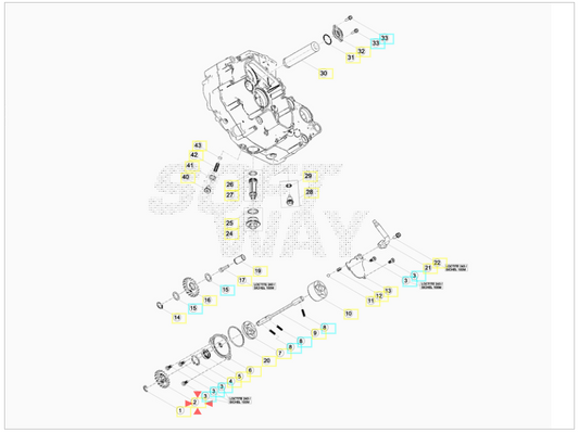 Ingranaggio pompa olio RR 350/390/400/430/450/480/498/520 2010/2019