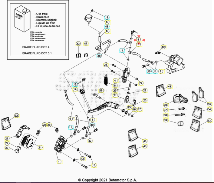 Stop switch Beta RR 125 4T LC 2018/2021