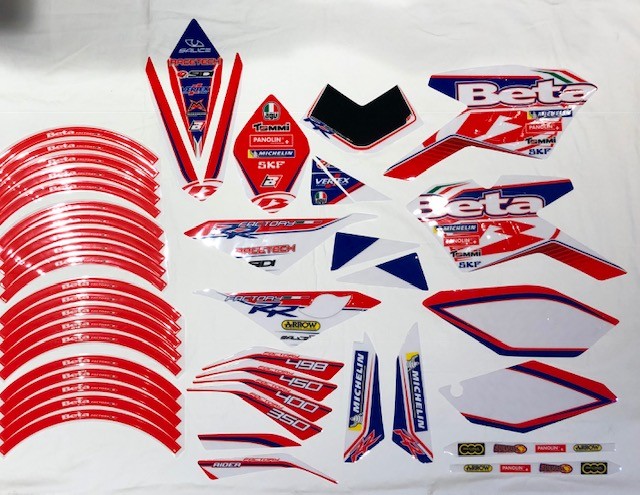 Kit adesivi Beta RR 4T Factory 350-400-450-498 2010/2012