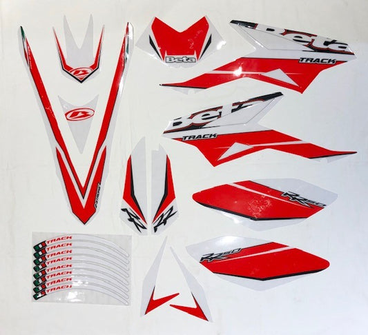 Kit adesivi Beta RR 50 Motard Track 2018 colore bianco