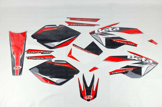 Kit adesivi Beta RR 50 Motard Track nero 2008/2011