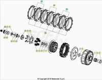 Kit dischi frizione guarniti originali Beta RR 125/200 2T 2018-2025