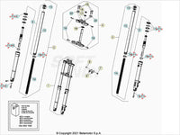 Kit forcella (anelli di tenuta + kit boccole) Beta RR 50 Enduro/Motard Standard 2012/2025