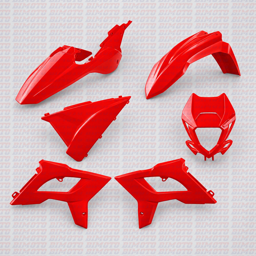 Kit Plastiche Restyling Completo di Adesivi Rosso Beta RR 2T-4T (2018-2019)