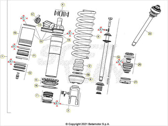compare product Kit revisione guarnizioni ammortizzatore Sachs Beta RR 125/200/250/300 2T RR 350/390/430/480 4T 2020-2024