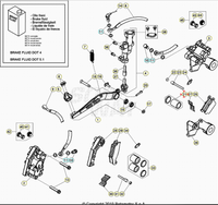 Nissin Rear Brake Caliper Repair Kit Beta RR / RX 2T-4T (2005-2026) - Xtrainer (2015-2026) OEM 037360188200