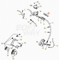 Front brake pump overhaul kit Beta RR 125 2005/2009 RE 125 2008/2009 Ark 2007/2011