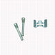 Kit Spine Reggi Pastiglie e Molletta Pinza Freno Anteriore Beta RR 50 2T (2005-2026) - RR 125 4T (2013-2026) - Alp 200 (2007-2022) OEM 2008271000
