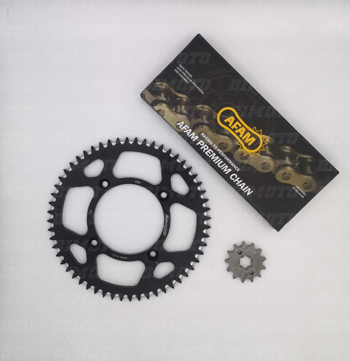 Kit Trasmissione Passo 428 Beta RR 125 Motard 4T (2005-2020) Corona Superprox, Catena e Pignone AFAM