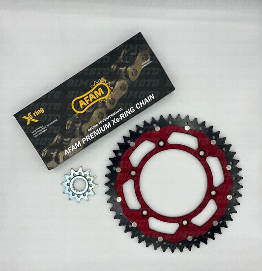 Kit Trasmissione Beta RR 2T / 4T - Xtrainer 2T (2013-2026) Catena AFAM, Corona ZF, Pignone Originale
