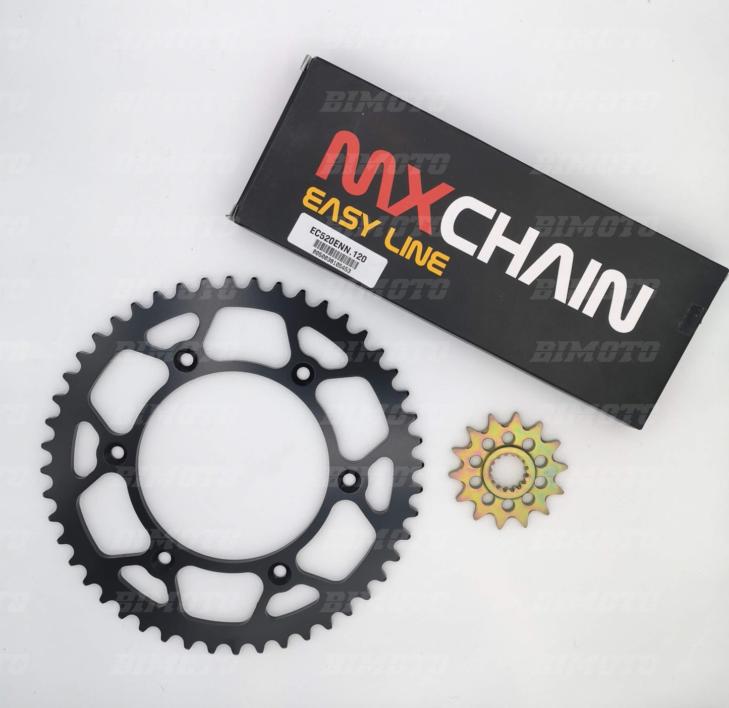 Kit Trasmissione Beta RR 4T (2005-2012) Catena MX CHAIN, Corona Nrteam e Pignone