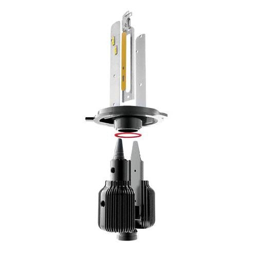 Lampada H4 12 LED 6500° K per conversione fari alogeni 9-32V - (H4) - 20W
