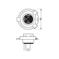 Lampada H4 12 LED 6500° K per conversione fari alogeni 9-32V - (H4) - 20W