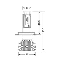 LAMPADINE LED H4 Pro-Bike 1 - 25W - P43t - 1 pz