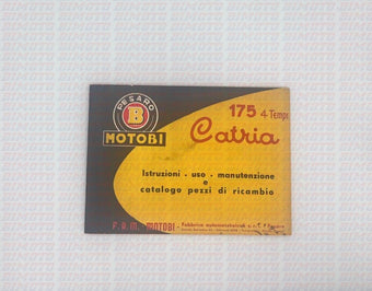 compare product LIBRETTO USO E MANUTENZIONE, CATALOGO RICAMBI MOTOBI CATRIA 175 4T