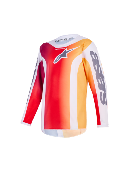 MAGLIA cross bambino Fluid Portl Rosso/Bianco/Arancio Alpinestars