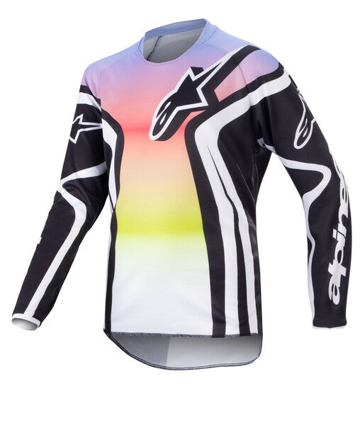 Maglia Cross Bambino Racer Semi Nero Multicolore Alpinestars