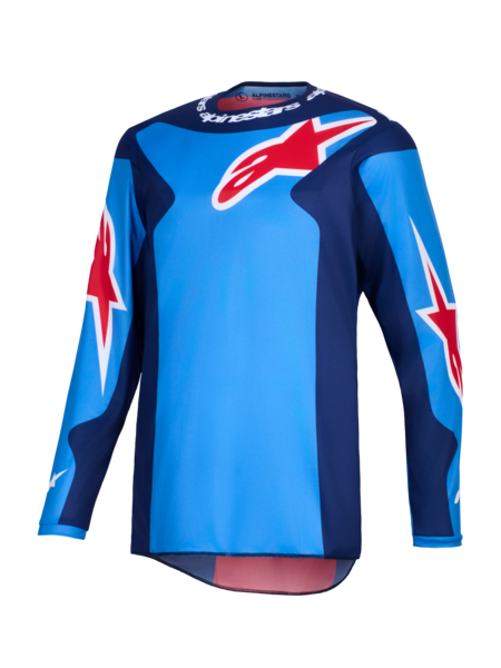 Maglia Cross Fluid Grid Blu/Rosso Alpinestars