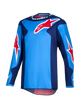 Maglia Cross Fluid Grid Blu/Rosso Alpinestars